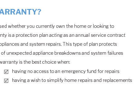 appliance coverage plans